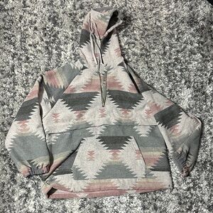 Geometric Patterned Hoodie